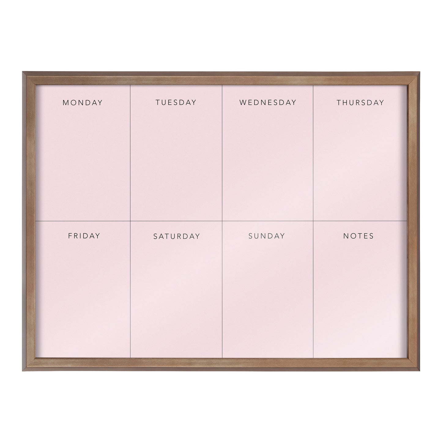 Blake This Week Pink Framed Printed Glass by The Creative Bunch Studio