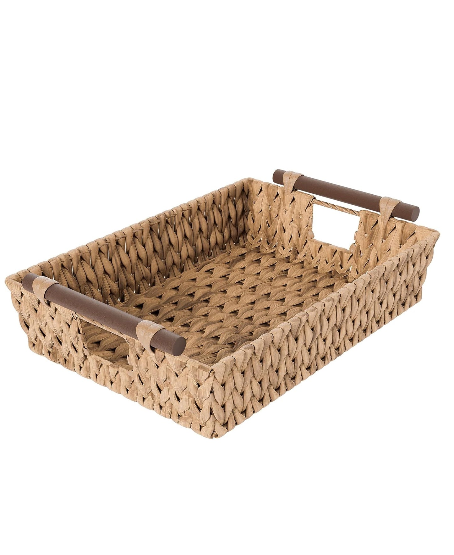WATER HYACINTH RECTANGULAR TRAY W/HANDLES 16.14 X 12.X X 3.94"