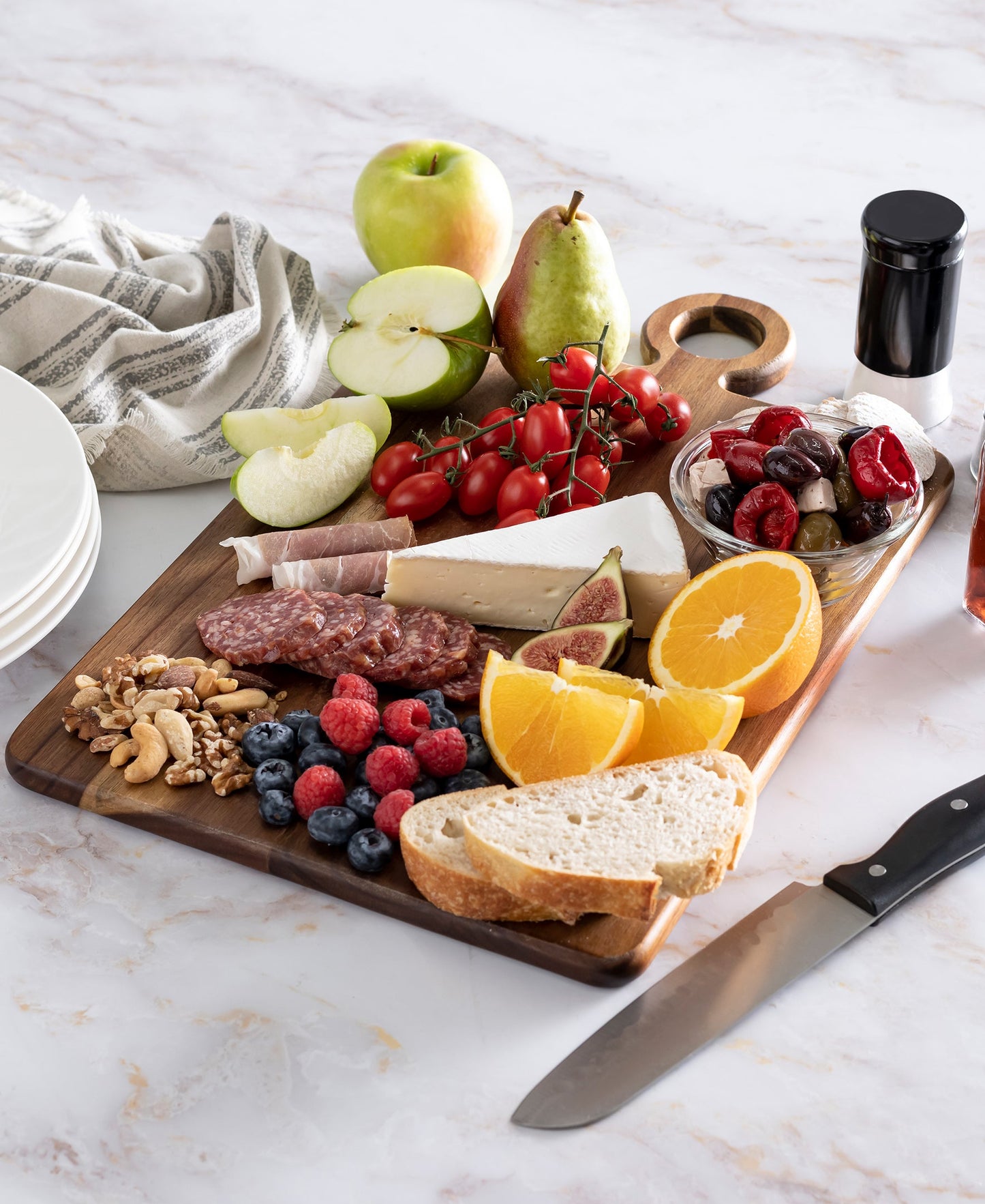 Acacia Wood Cutting Board - 19.09" Durable and Stylish Kitchen Essential