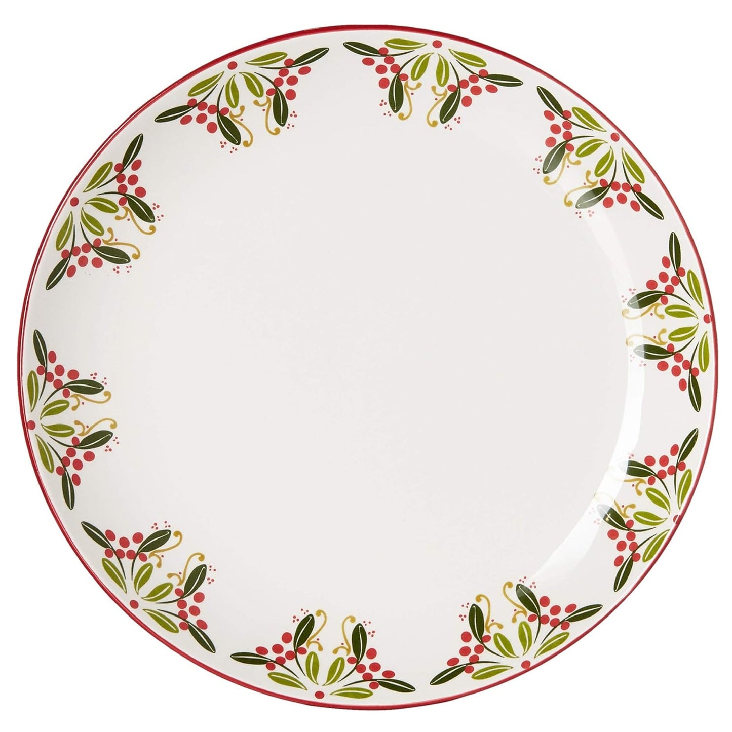 Bargello Holiday Set 6 Dinner Plates