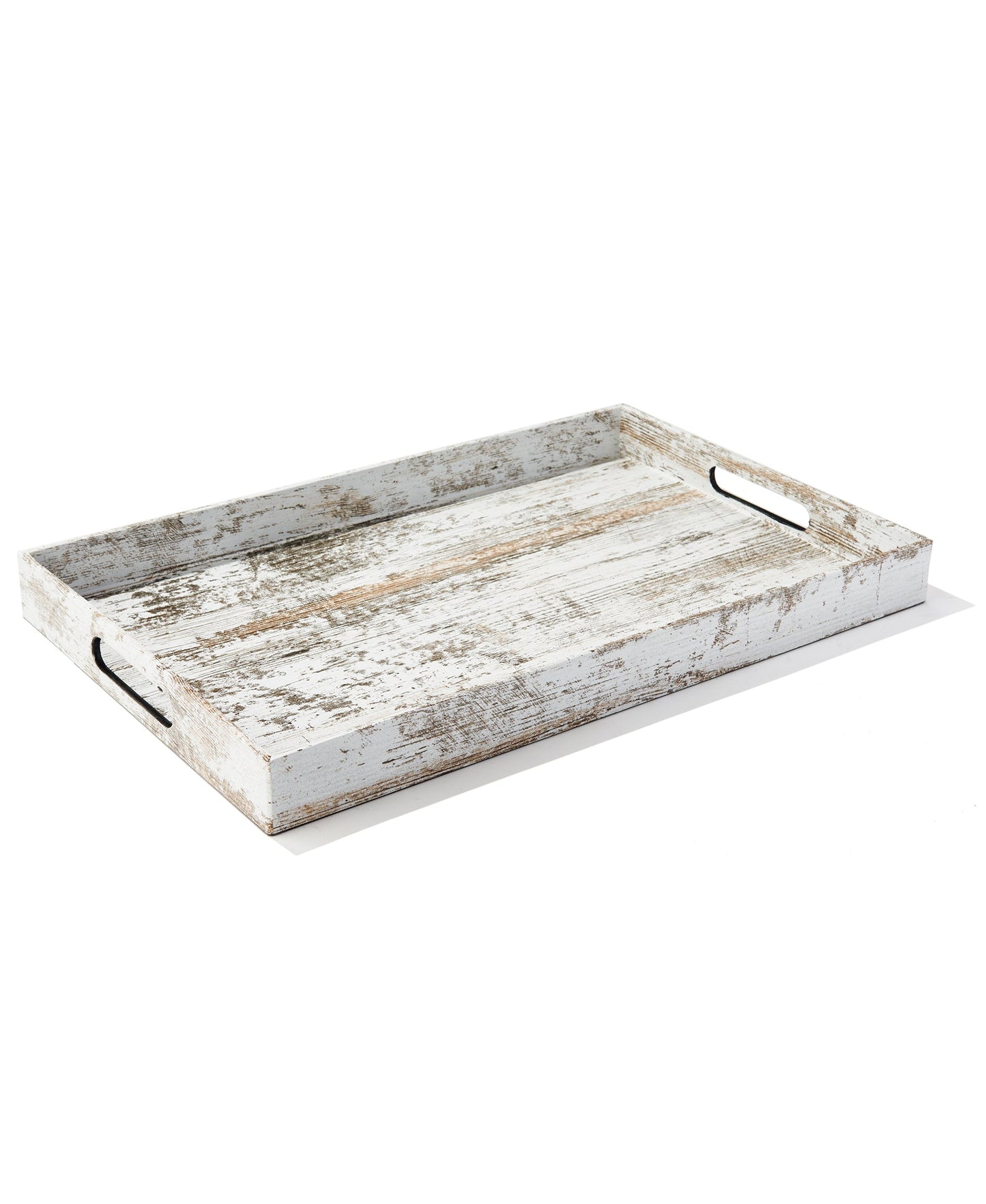 BIRCH WOOD FINISH SET OF 2 RECT TRAYS  14X19", 12 X 18"