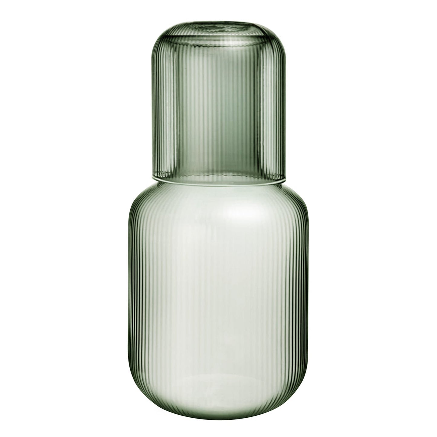 Set of 2 Green Carafe & Cup Set 27.72 OZ.