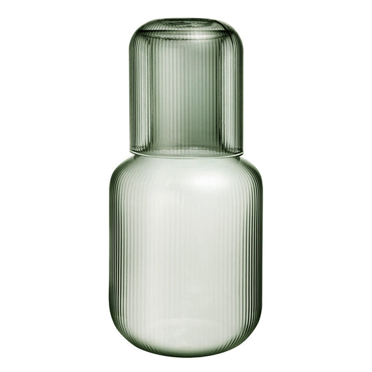 Set of 2 Green Carafe & Cup Set 27.72 OZ.