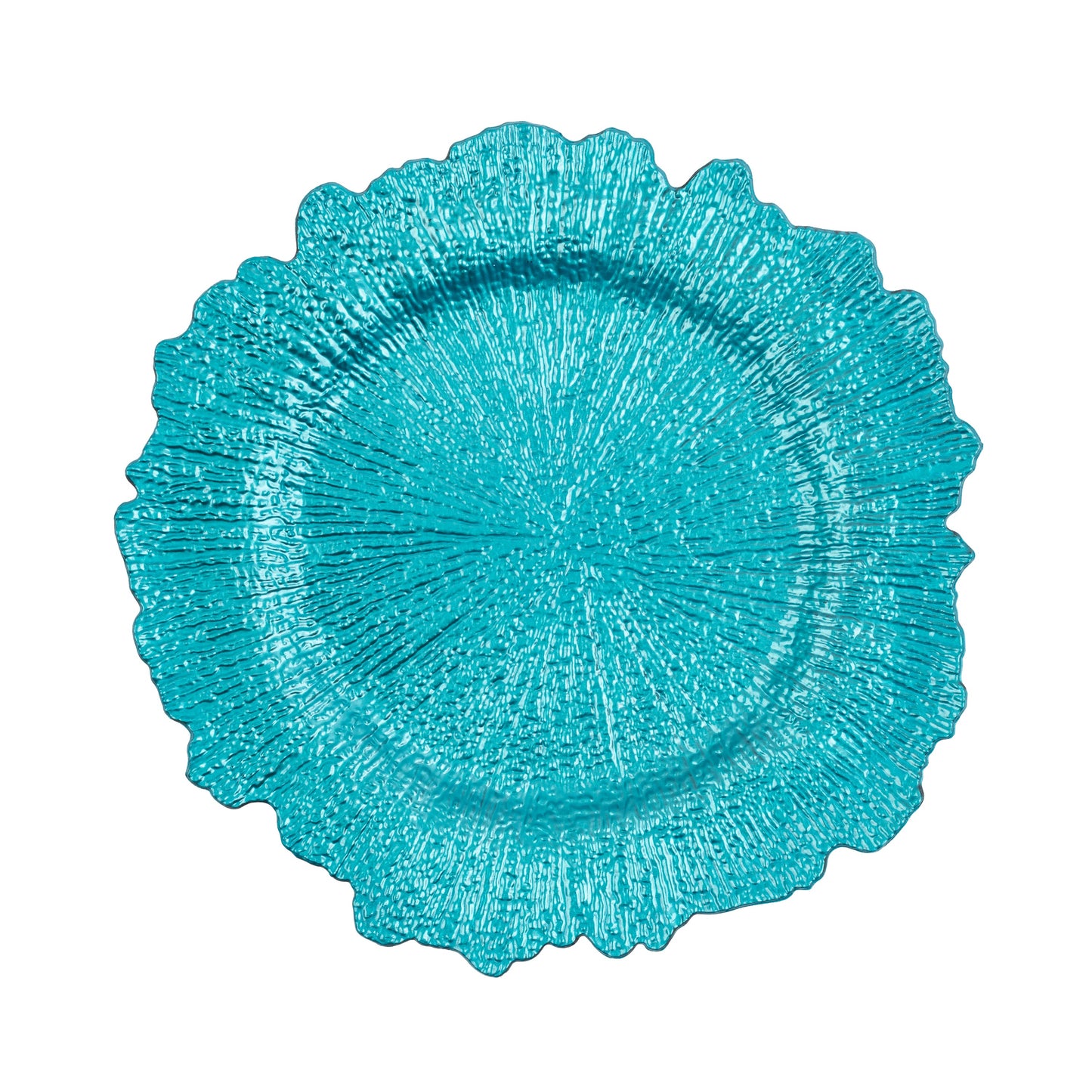 AQUA  REEF PP SET OF 4 CHARGER PLATES 13"D