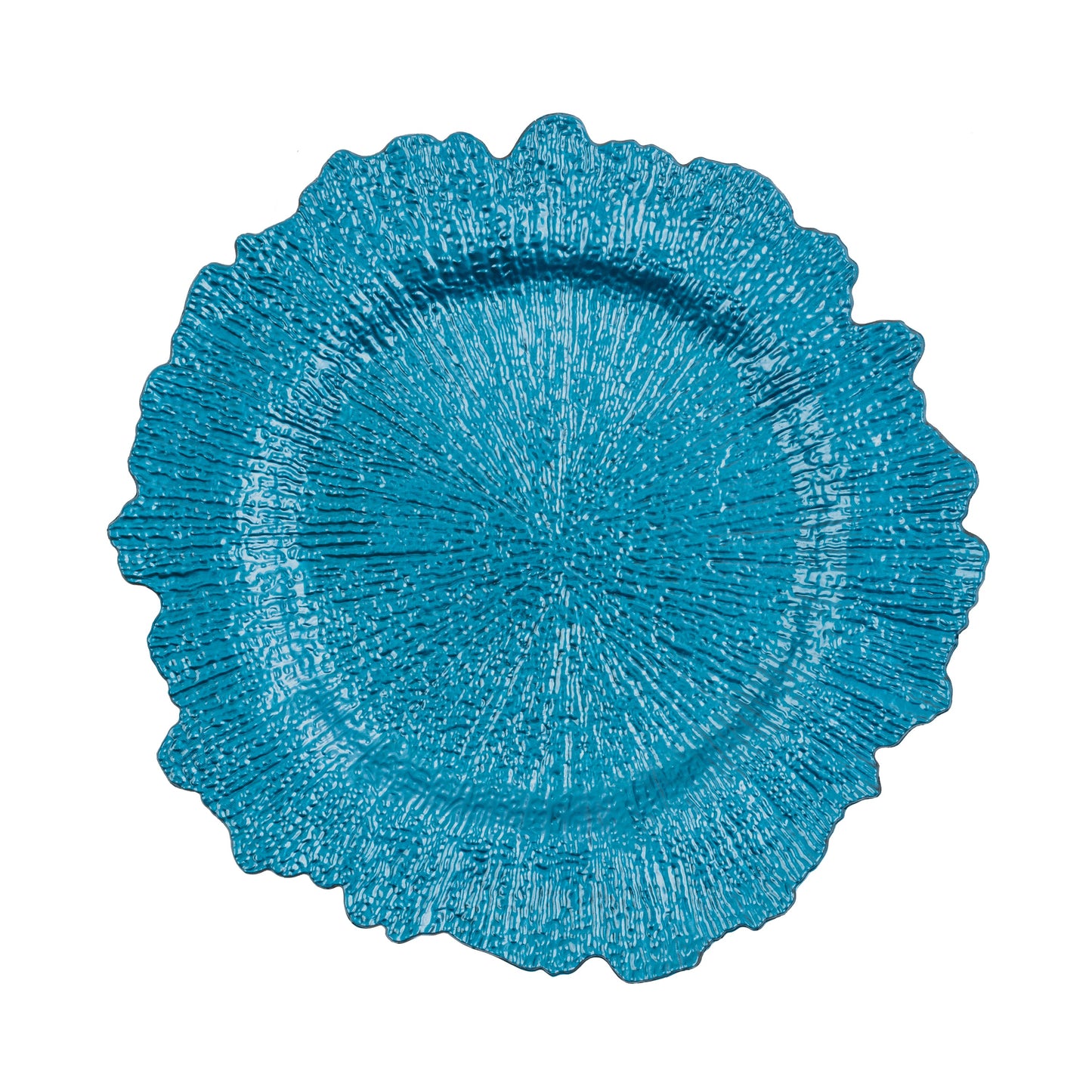 COBALT REEF PP SET OF 4 CHARGER PLATES 13"D