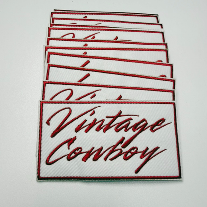 4" Vintage Cowboy - Embroidered Hat Patch