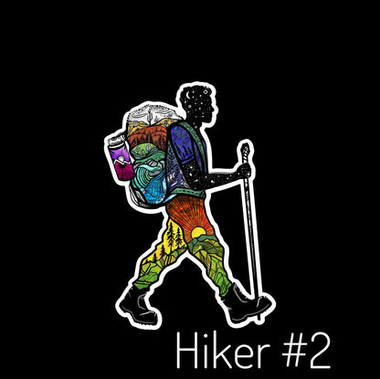 Hiker Guy #1 Stickers