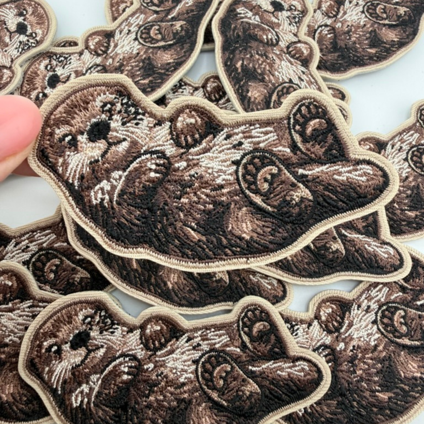 3" OTTER -  Embroidered Hat Patch