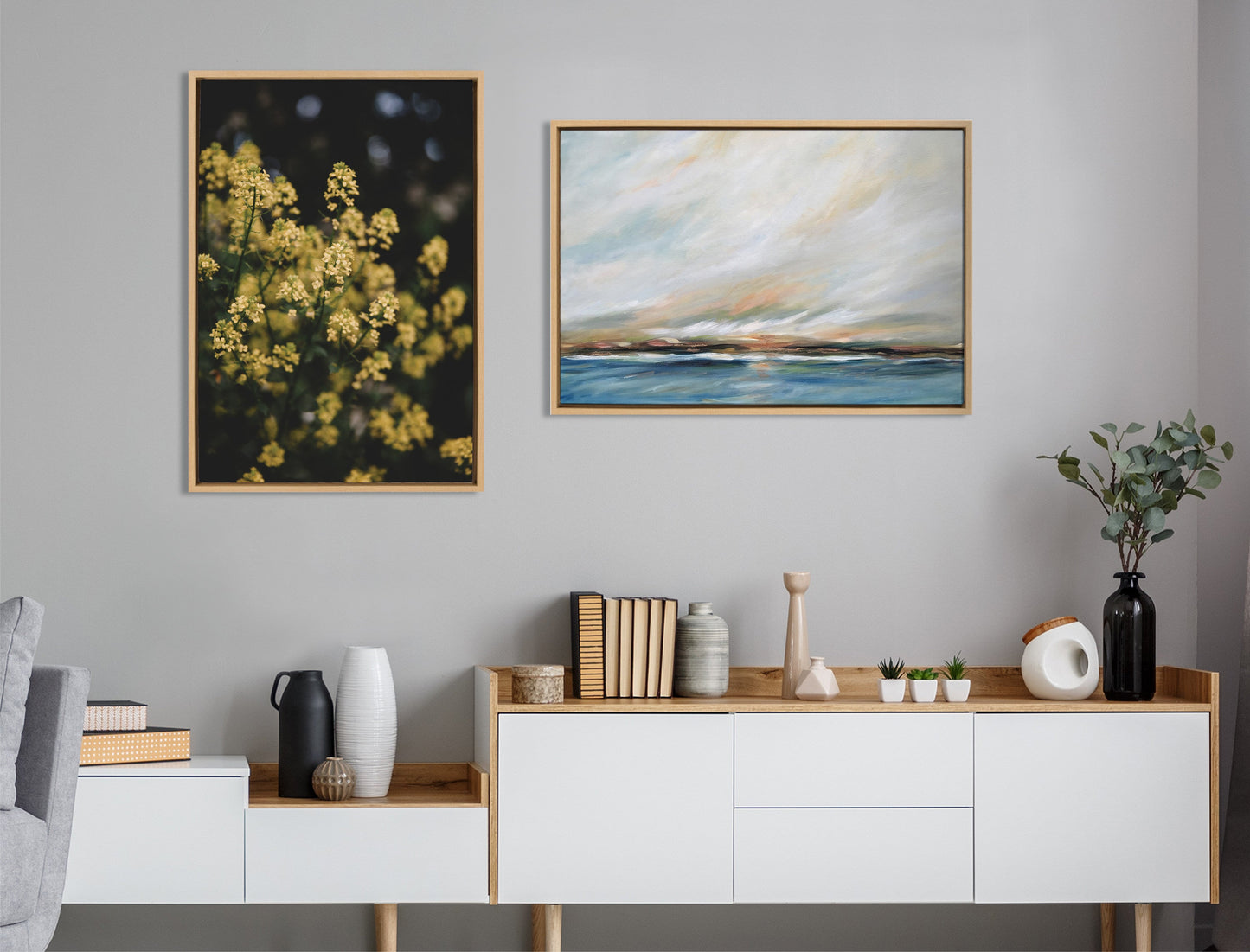 Sylvie Sunday Morning Framed Canvas by Mary Sparrow