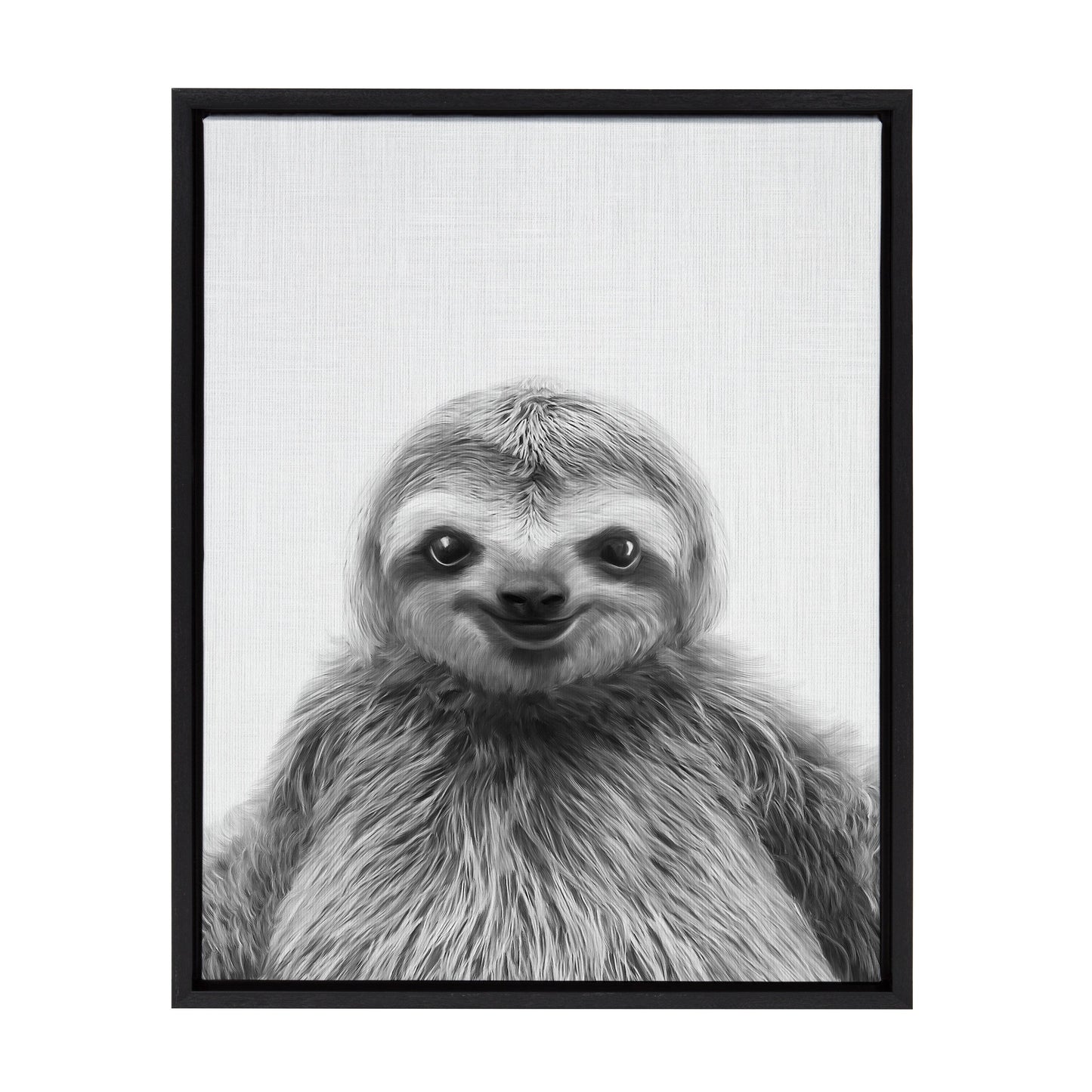 Sylvie Sloth Framed Canvas by Simon Te Tai