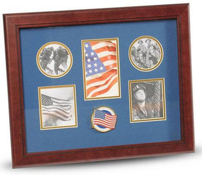 Flags Connections American Flag Medallion 5-Picture Collage Frame