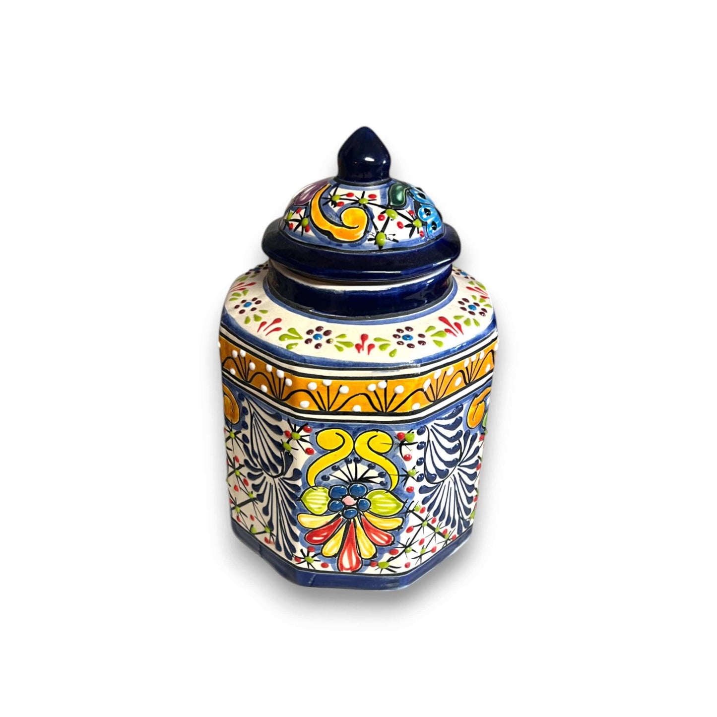 Talavera Canister Set | Colorful Handmade Mexican Kitchen Jars