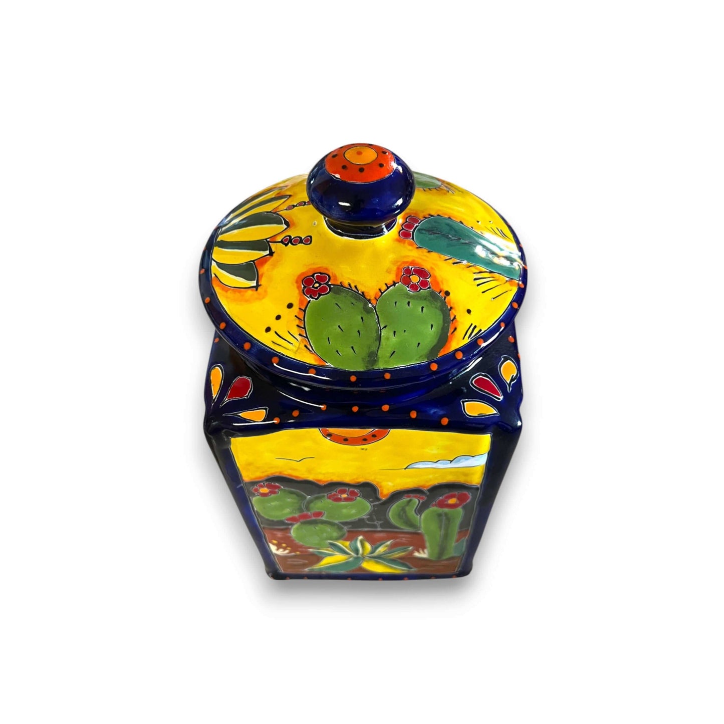 Handmade Desert Canister Set | Colorful Mexican Talavera Pottery