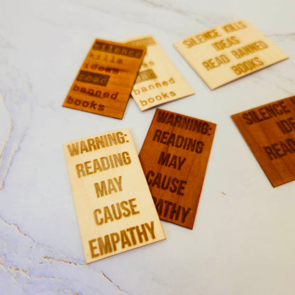 Wood Sticker | Reading causes empathy