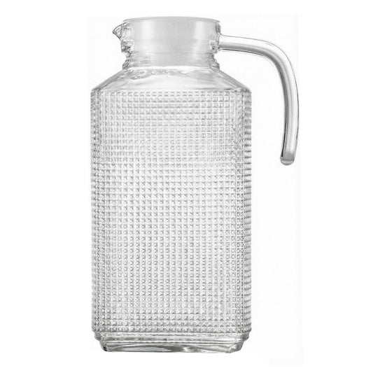 Set of 2 Frigo Textured 63.4oz Pitchers with Lids