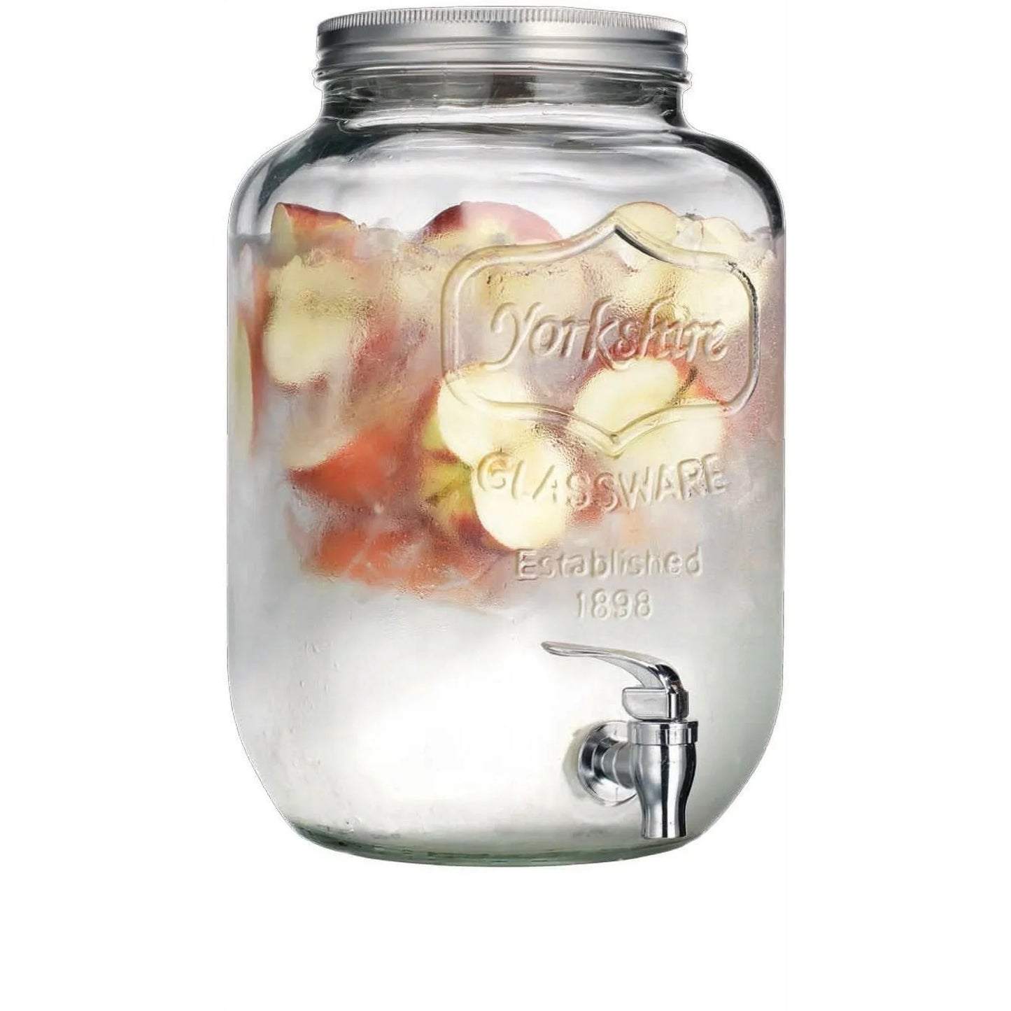 Yorkshire 2 Gal Beverage Dispenser with Ice Insert and Fruit Infuser