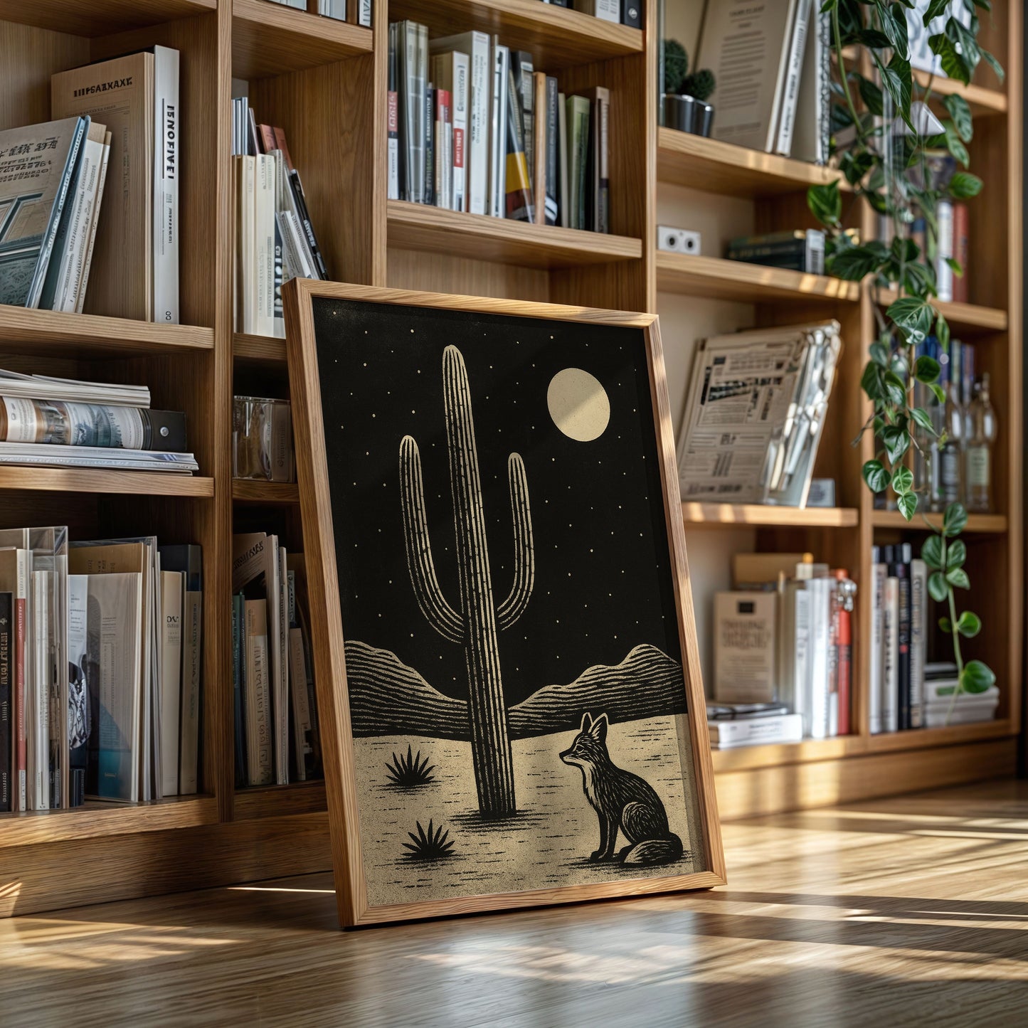 Fox and the Saguaro