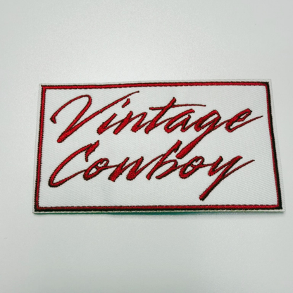 4" Vintage Cowboy - Embroidered Hat Patch