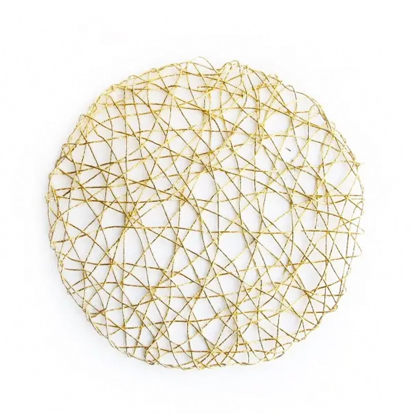 Gold Round Placemat - Stylish and Elegant Tabletop Accent