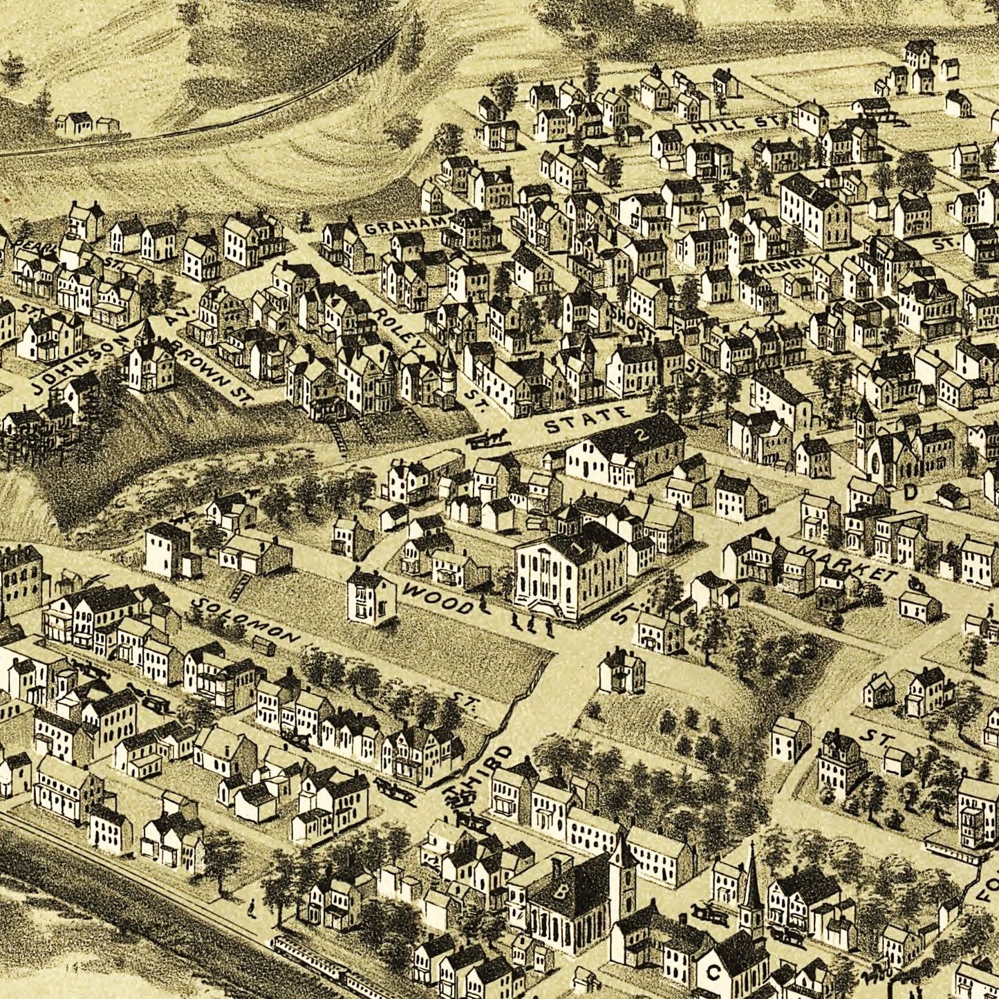 Vintage Map of Belle Vernon, Pennsylvania 1902