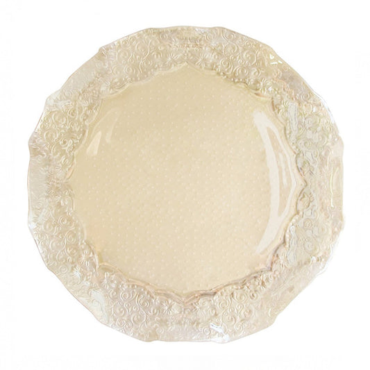 Roberta Iris Luster Pearl Charger Plate by American Atelier
