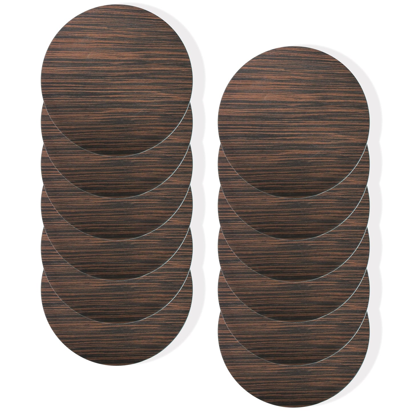Pine Brown Round Charger Plate 12-Piece Set