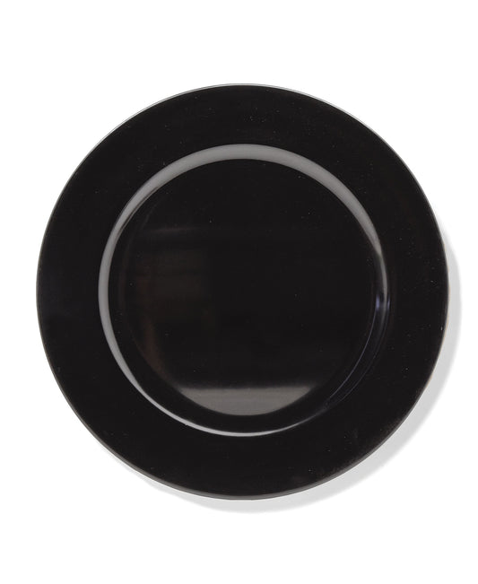 Black Round Charger Plate 12-Piece Set