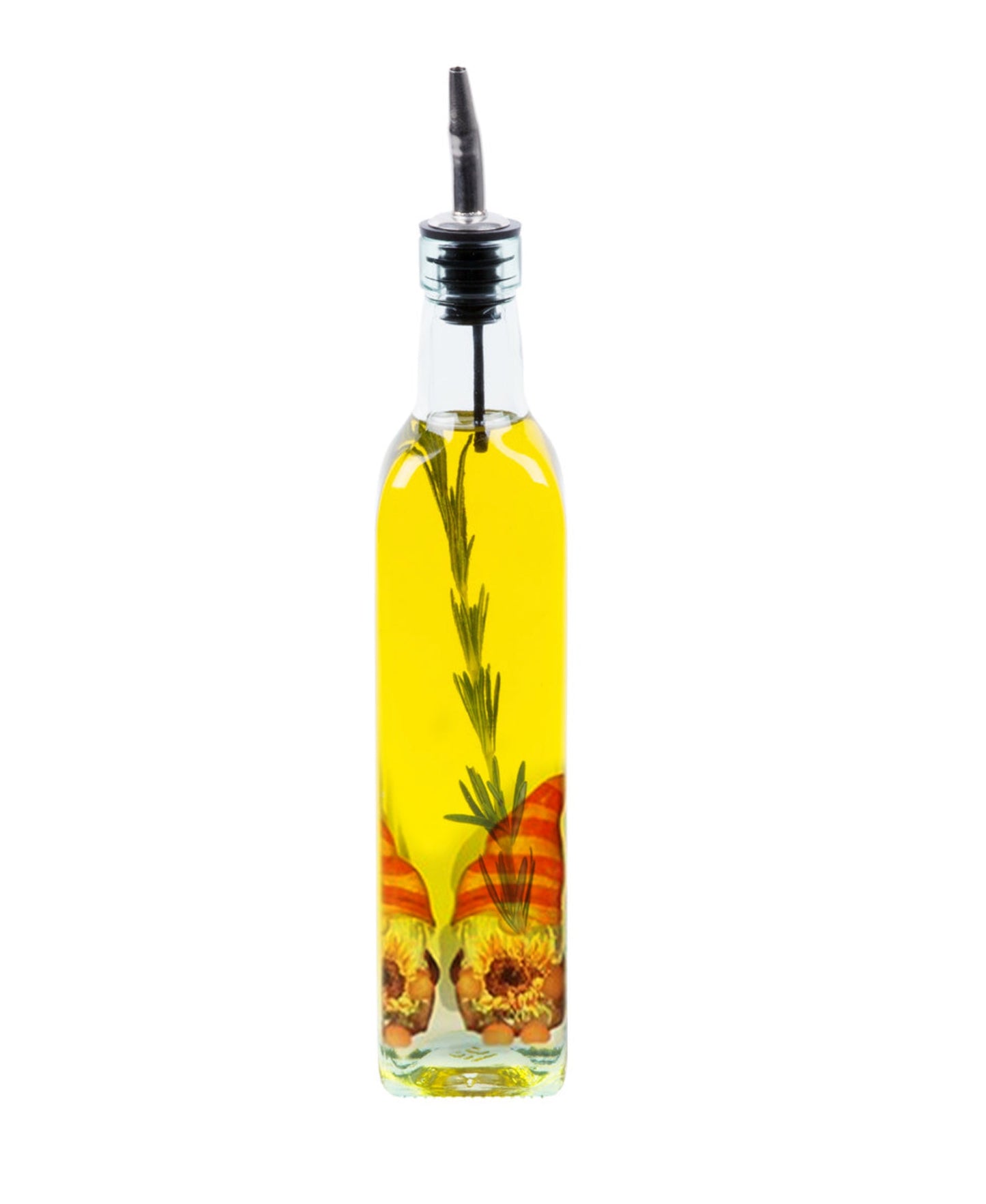 GNOMES SET OF 4 GLASS OIL BOTTLE 18oz