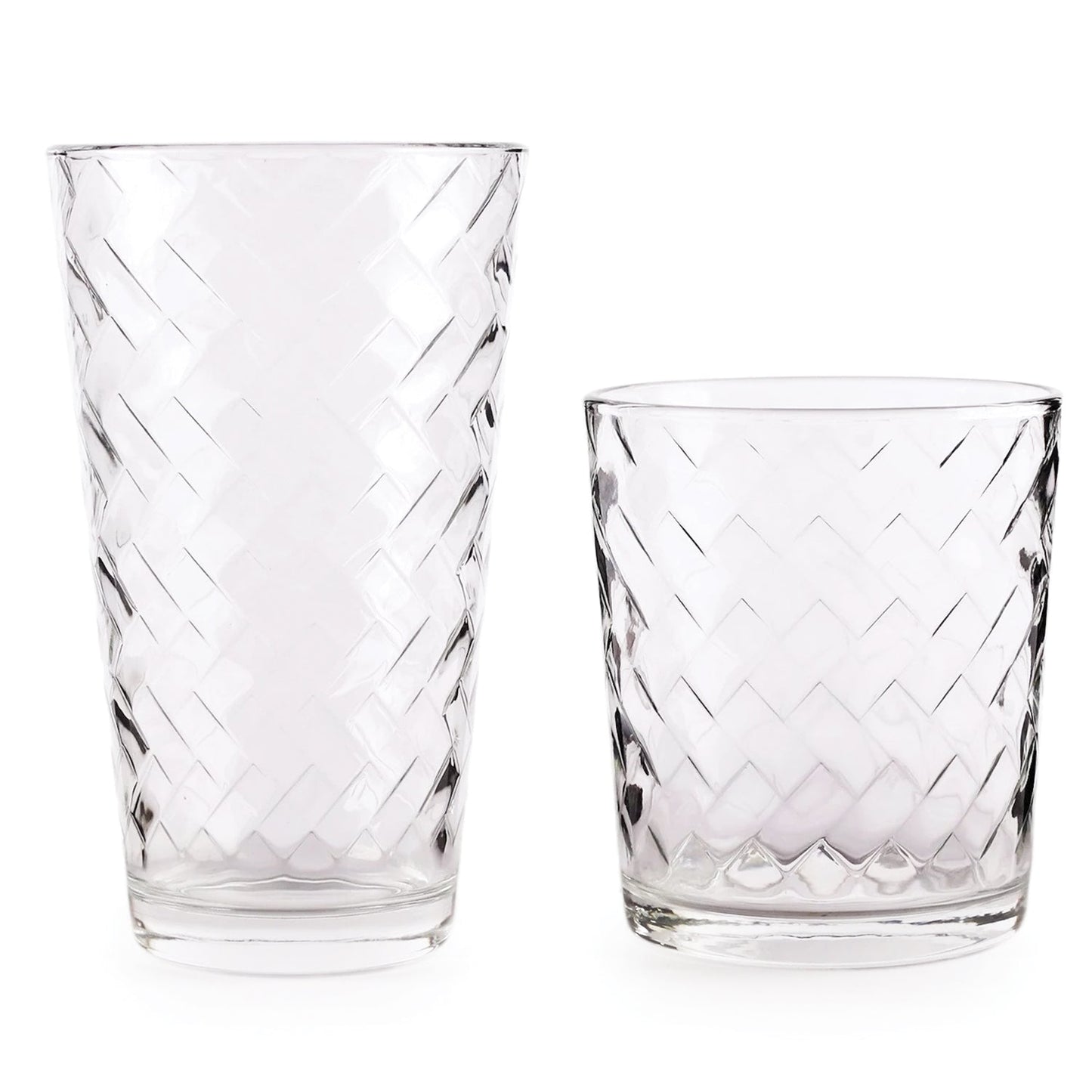 Chevron 12 Pieces Entertaining Set (15.75 OZ. & 12.5 OZ.)