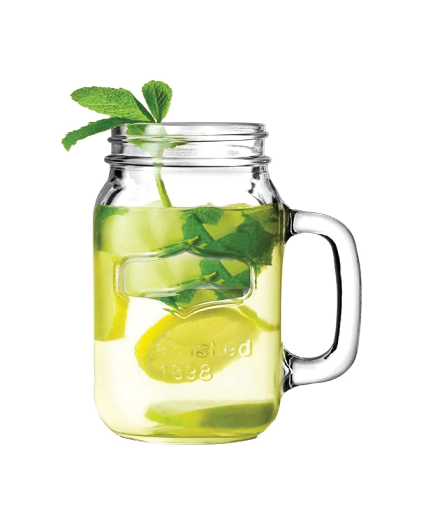 YORKSHIRE SET OF 4 MASON JAR MUGS  17.5 oz  in remailer box