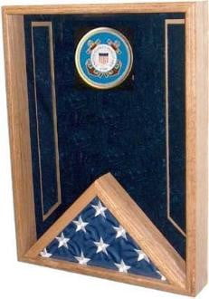 Navy Flag Display Case , flag shadow Box - Blue Color