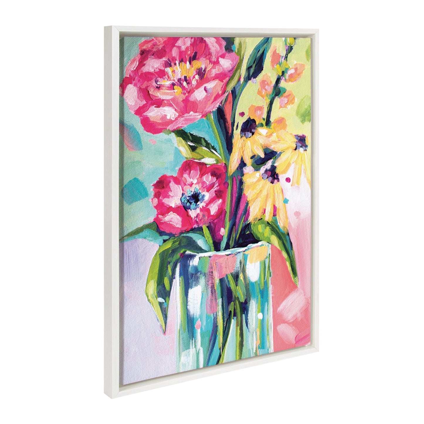 Sylvie Yellow Daisies Framed Canvas by Rachel Christopoulos