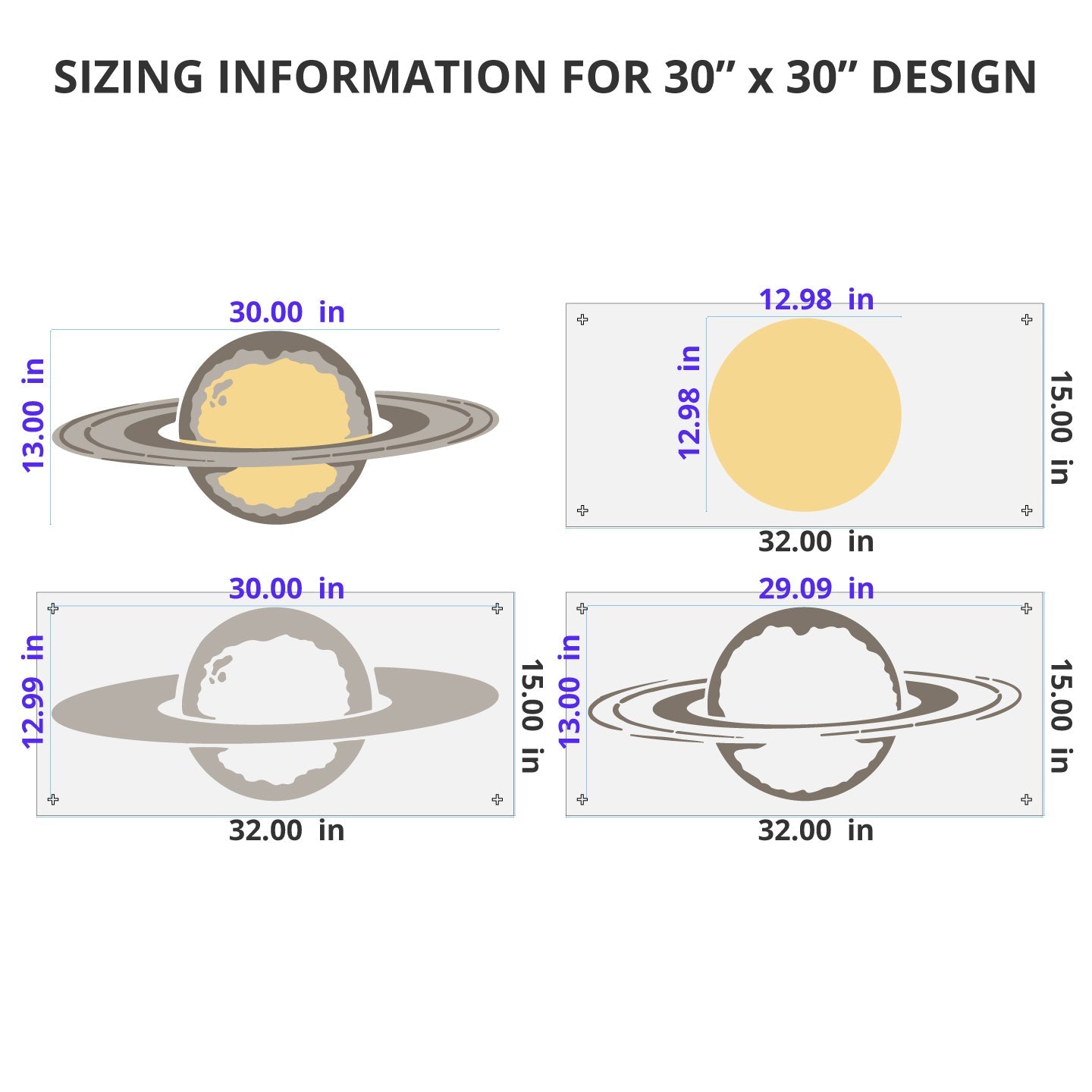Saturn Wall Mural Stencil Set