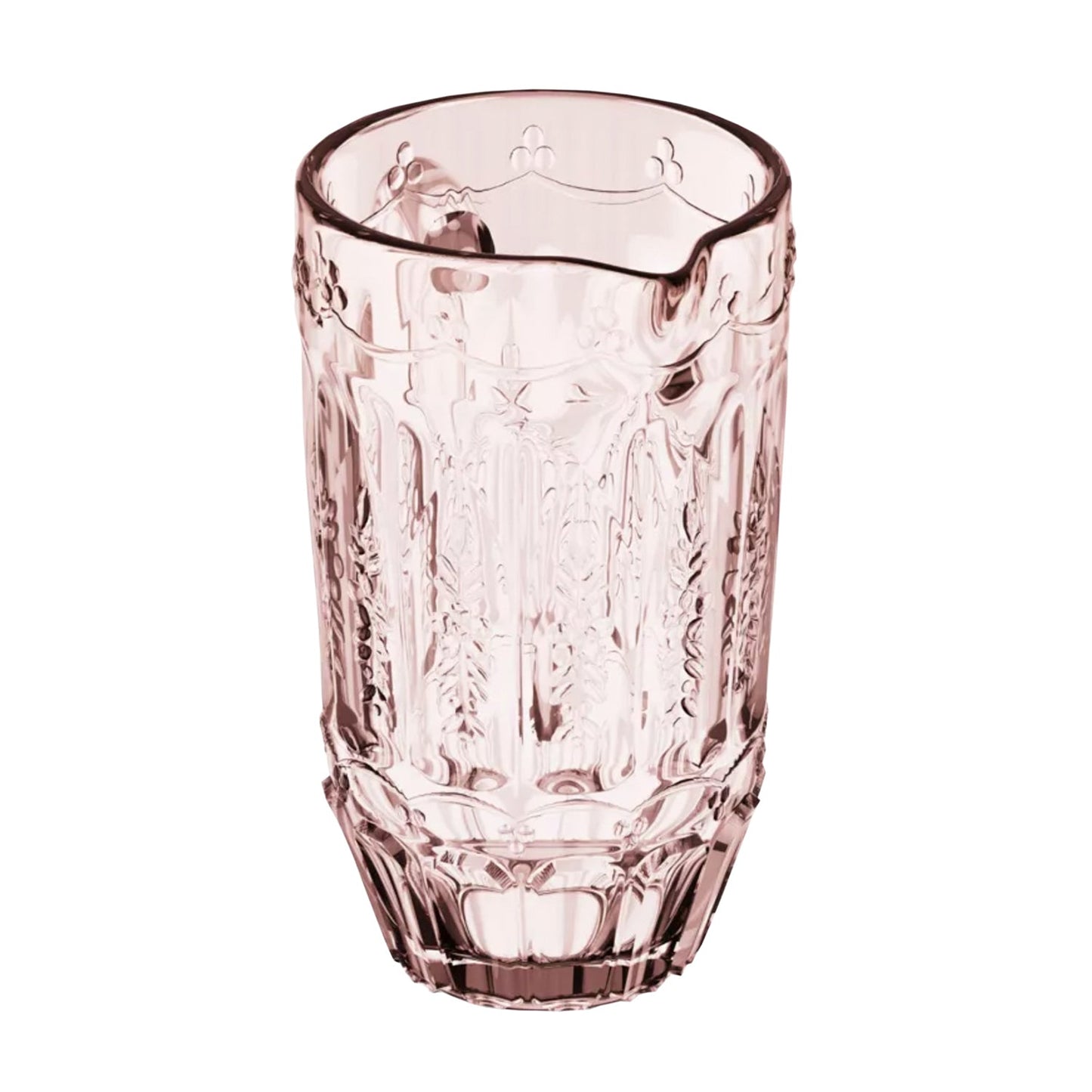 Vintage Pink Glass Pitcher 43.9 OZ.