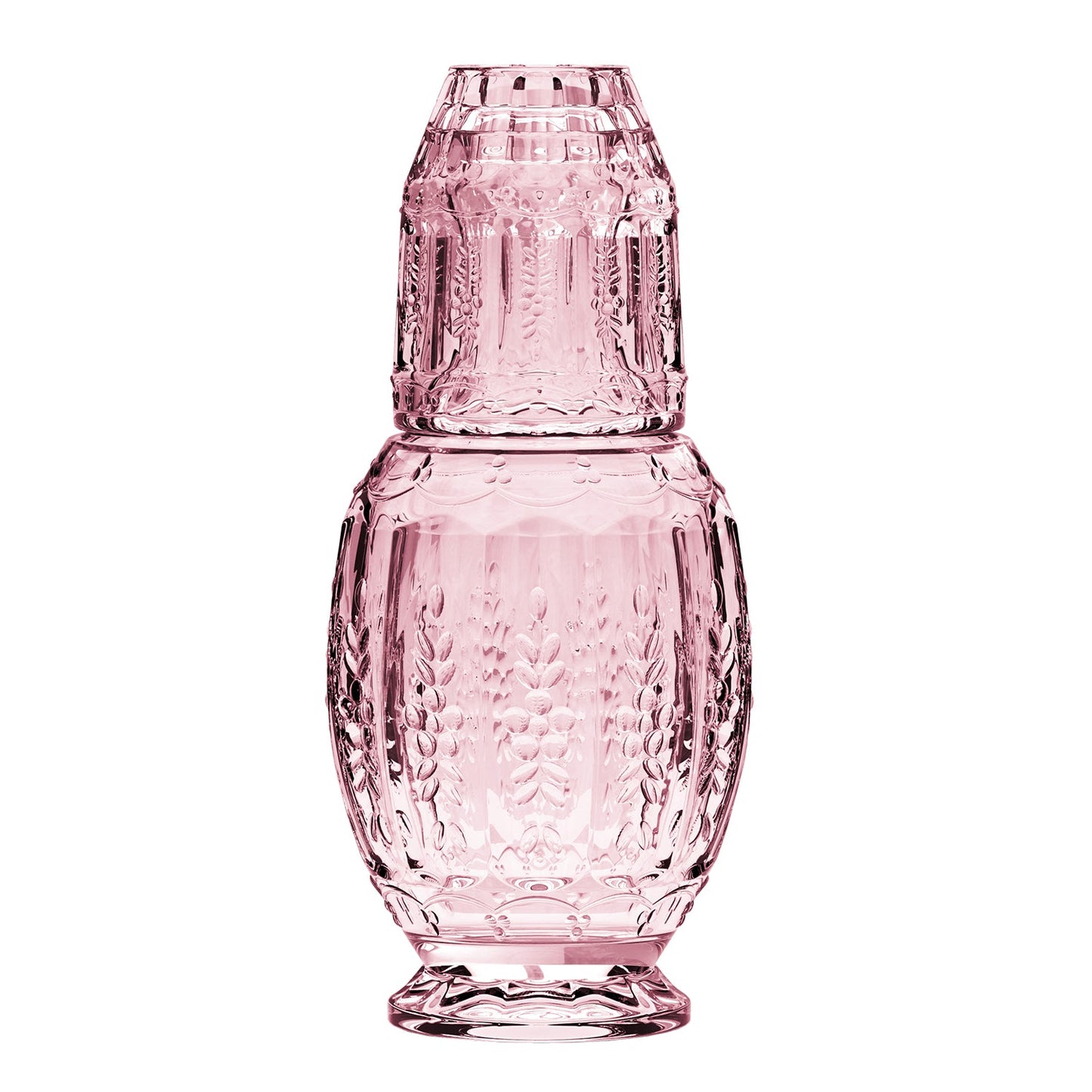 Vintage Pink Water Carafe With Tumbler 33.08oz.