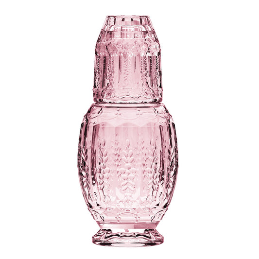 Vintage Pink Water Carafe With Tumbler 33.08oz.