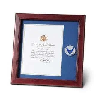 Aim High Air Force Medallion Presidential Memorial Certificate Frame, 8 by 10-Inch