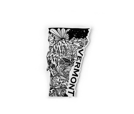 Vermont State  4" sticker