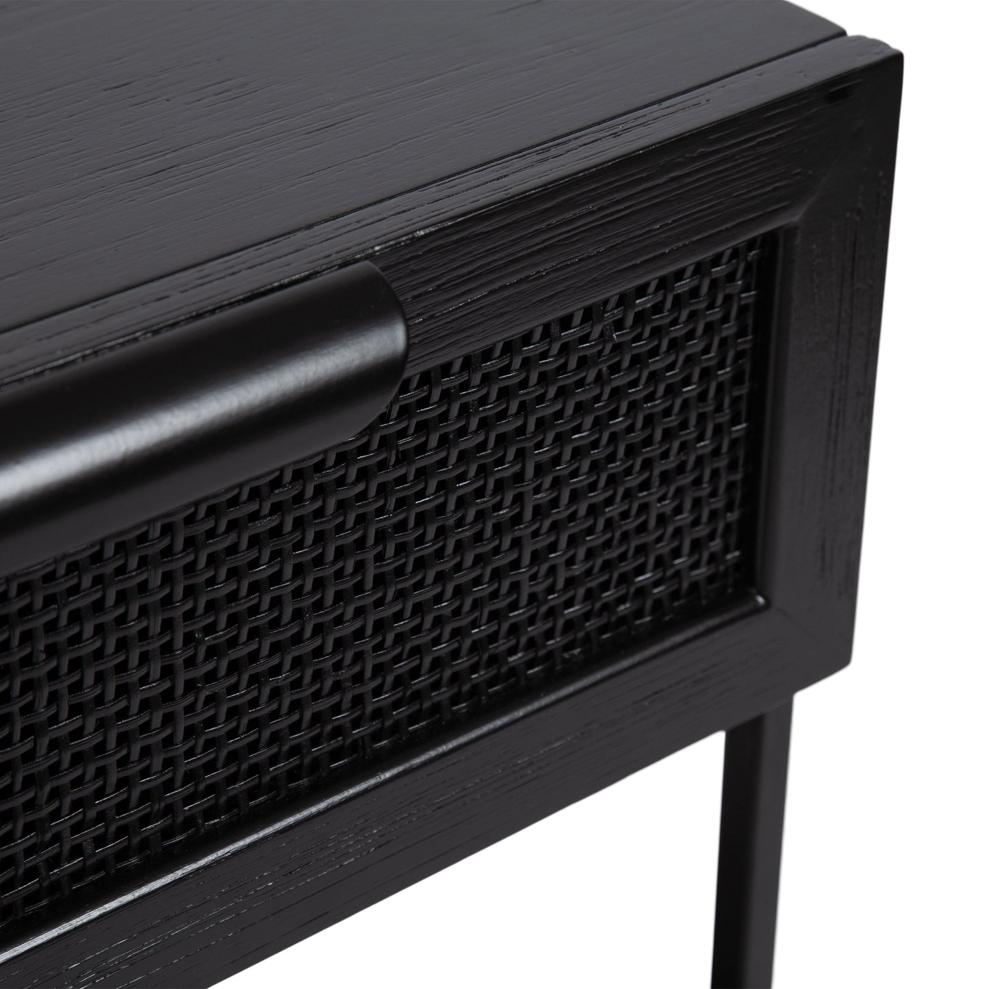 Ori Wood and Cane Side Table