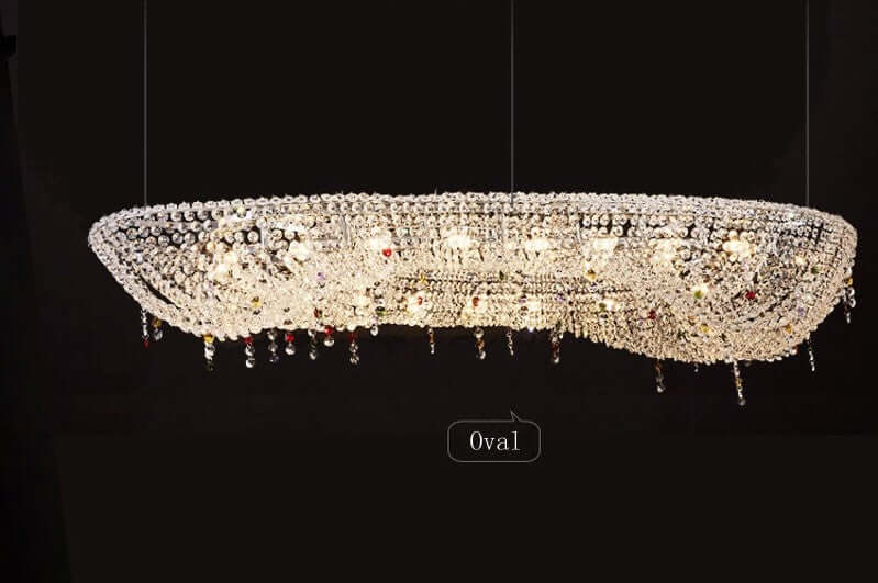 Oval Modern Crystal Chandelier