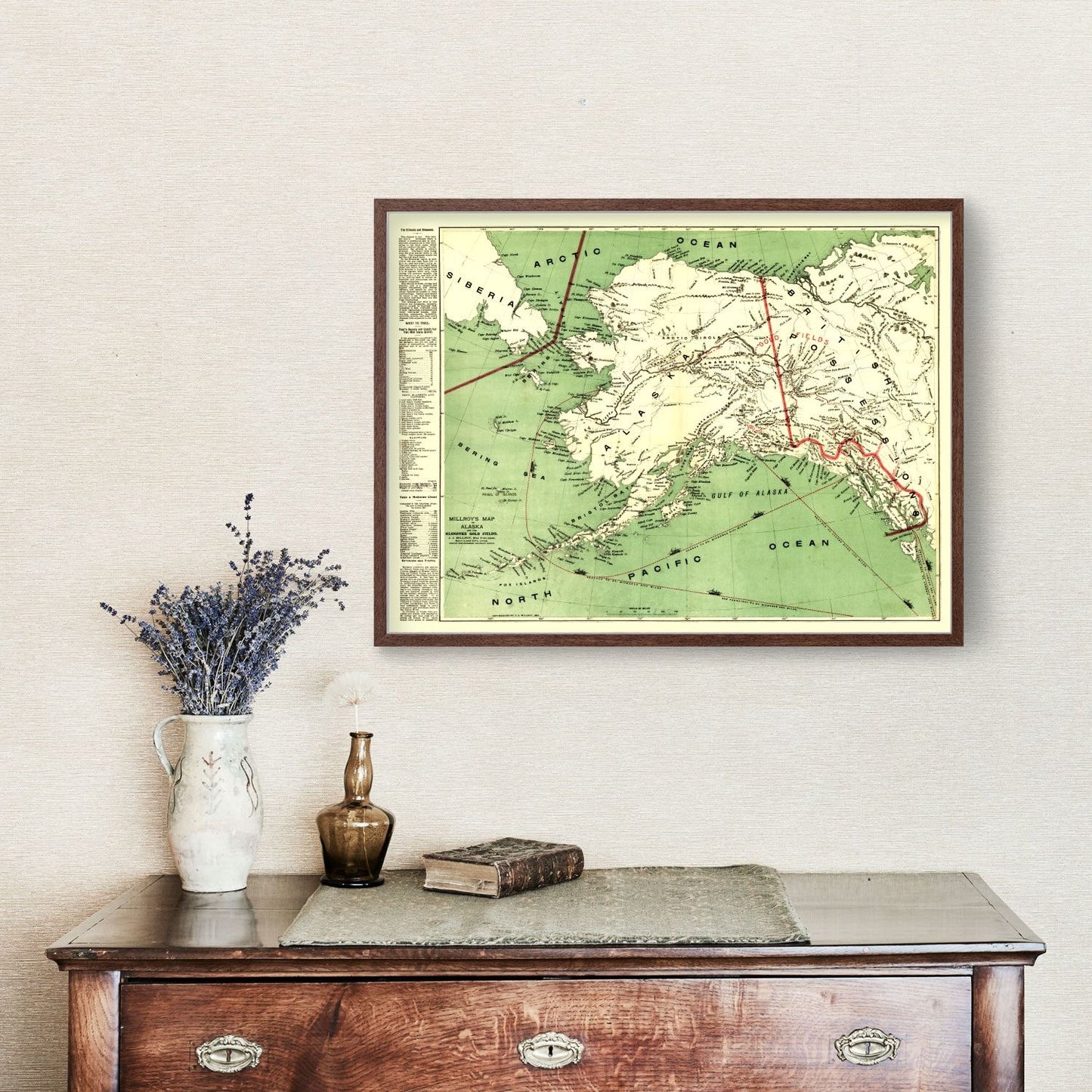 Vintage Map of Alaska 1897