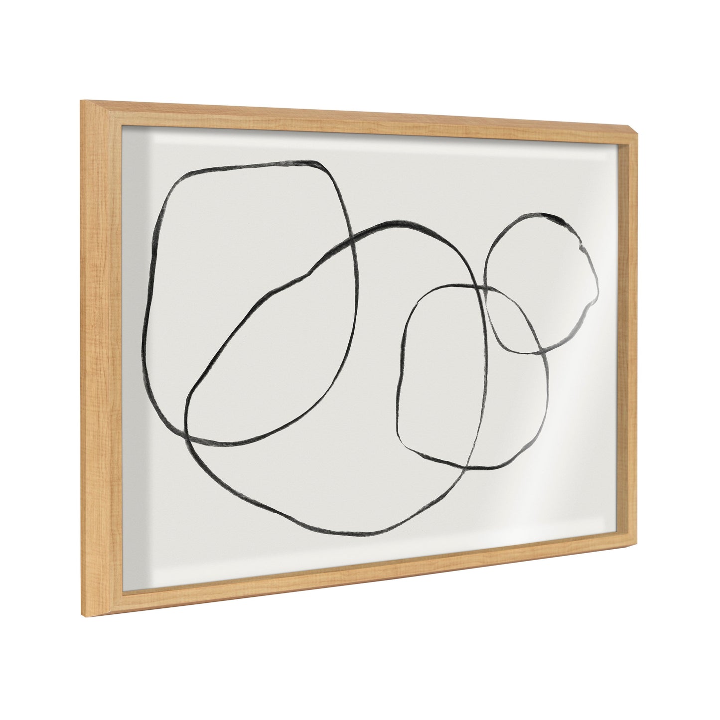 Blake 869 Going In Circles Framed Printed Glass by Teju Reval of SnazzyHues