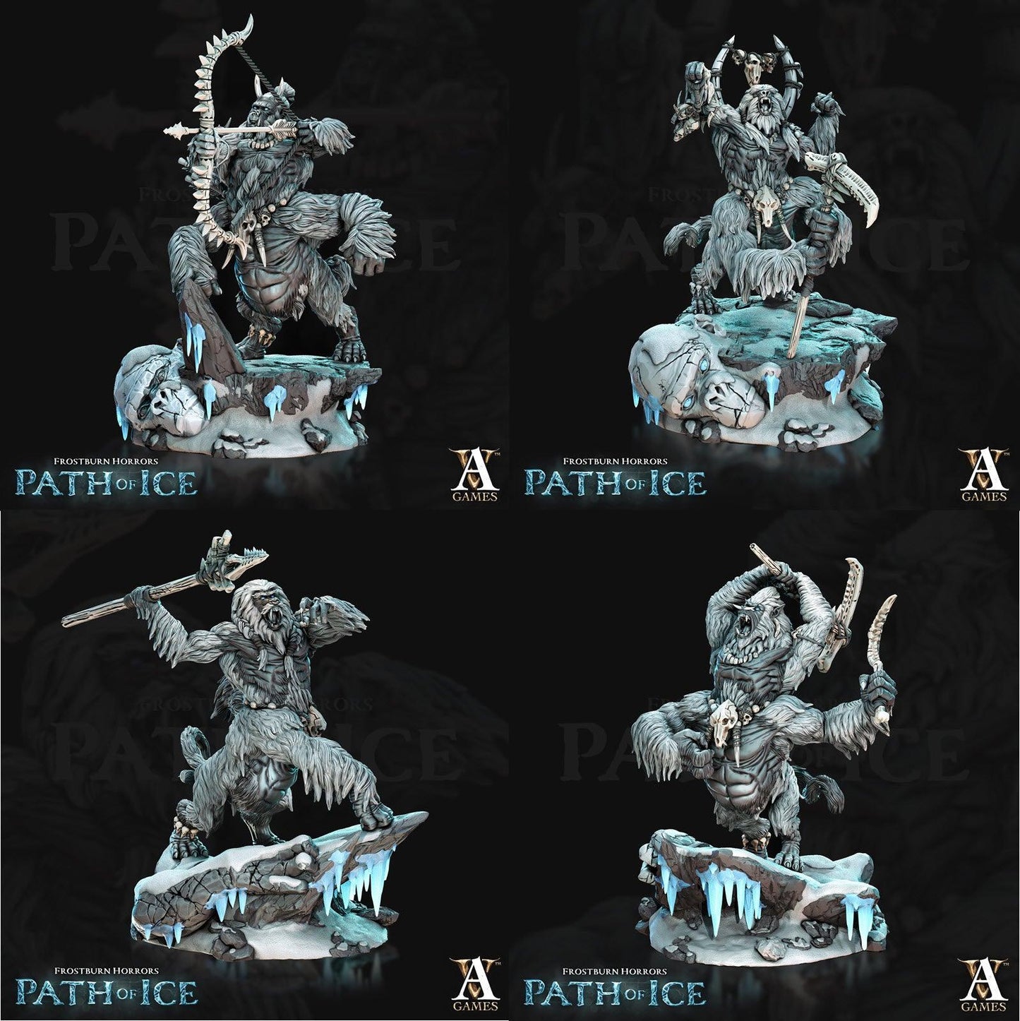 3D Printed Archvillain Games Apalumi Frostburn Horrors - Path of Ice 28 32mm D&D
