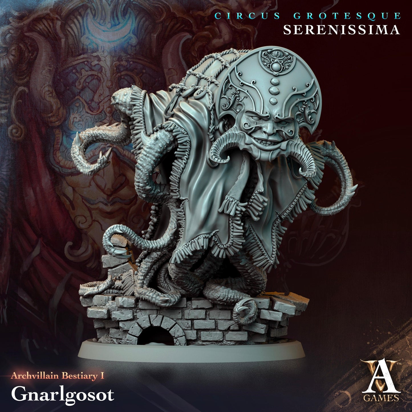 3D Printed Archvillain Games Archvillain Bestiary Vol. I Gnarlgosot 28 32mm D&D