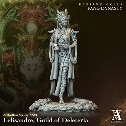 3D Printed Archvillain Games Archvillain Society Vol. XXVI Lelisandre Guild of Deleteria 28 32mm D&D