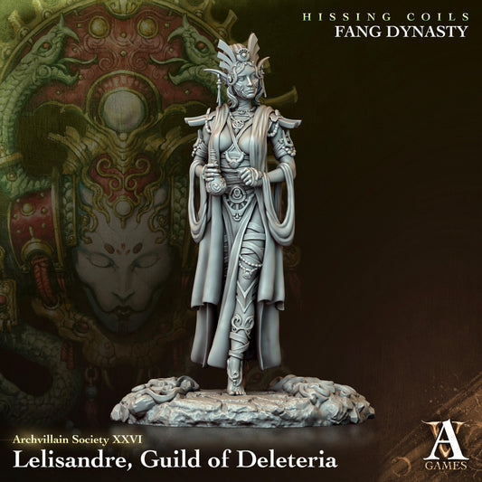 3D Printed Archvillain Games Archvillain Society Vol. XXVI Lelisandre Guild of Deleteria 28 32mm D&D