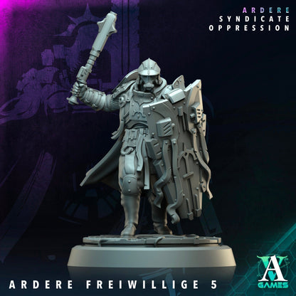 3D Printed Archvillain Games Ardere Freiwillige Ardere - Syndicate Oppression 28 32mm D&D