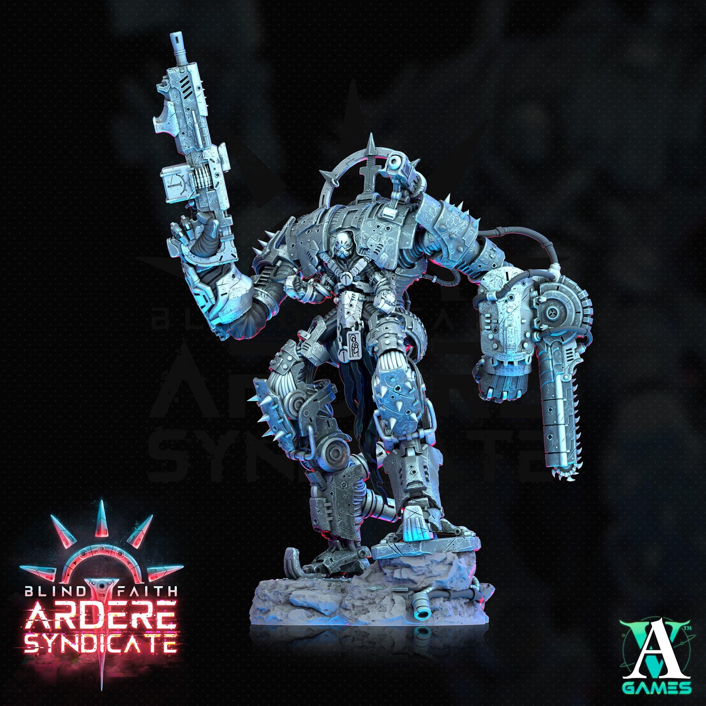 3D Printed Archvillain Games Arderite Sentinels VFX Set Blind Faith - Ardere Syndicate 28 32mm D&D