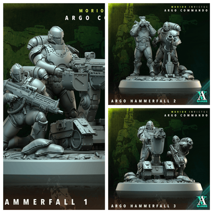3D Printed Archvillain Games Argo Hammerfall Morior Invictus Argo Commando 28 32mm D&D