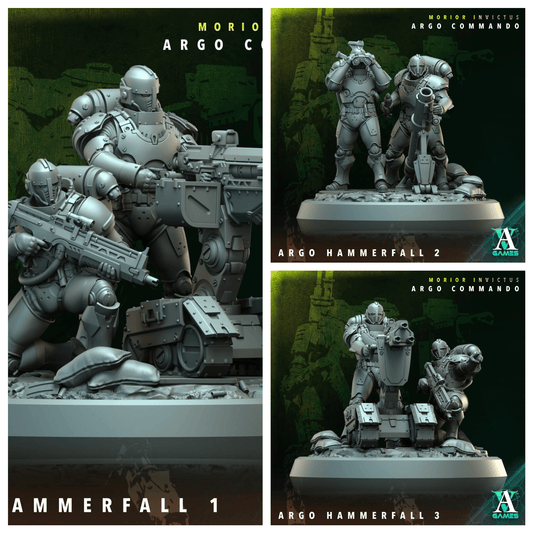 3D Printed Archvillain Games Argo Hammerfall Morior Invictus Argo Commando 28 32mm D&D